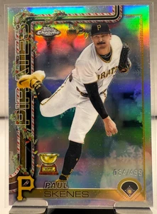 Paul Skenes Topps Holiday 2025 cromado #HC70/499 Pirates - Imagen 1 de 3