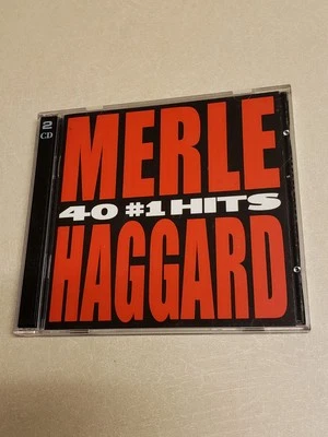 40 #1 Hits by Haggard, Merle 2 CD SET   / EXCELLENT CONDITION  - Image 1 of 4