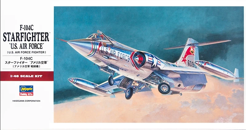 LOCKHEED F-104C STARFIGHTER (U.S.A.F. FIGHTER)  HASEGAWA 1/48 PLASTIC KIT - Photo 1/1