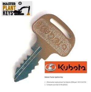 Llave de encendido de tractor serie M 18510-63720 llave maestra OEM parte 18510-63720 - Imagen 1 de 1
