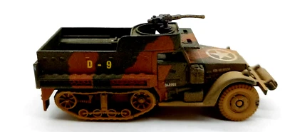 Corgi Die Cast M3 Half Track Camouflaged Brown Green-3 1/2" ~Excellent Condition - Image 1 of 2