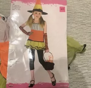Candy Corn Witch Costume. Size YM - Picture 1 of 7