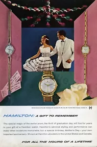 1961 Hamilton Watch Company DRUCK AD einzigartige Geschenkidee (1652) - Bild 1 von 1