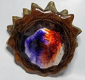 Colgante grande con perilla colorida de resina de neón llena de rebanada  - Imagen 1 de 3