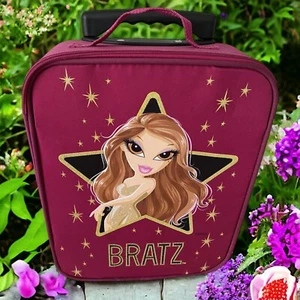 Bratz Suitcase Wheeled Trolley Handle Purple Storage VGC - Picture 1 of 9