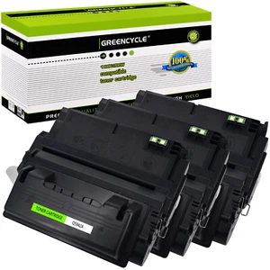 3PK Black Q5942A 42A Toner Cartridge for HP LaserJet 4250n 4350n 4350dtn Printer - Picture 1 of 18