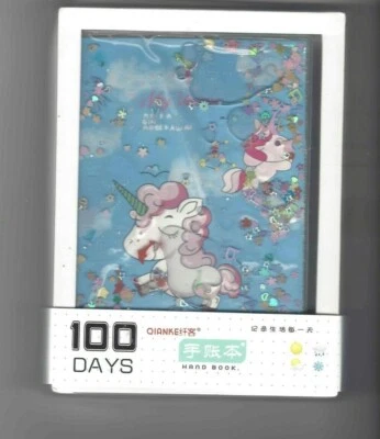 Cuaderno diario unicornio niñas con estrellas llenas de líquido niñas nuevo envío gratuito lindo  Foto 1 de 4