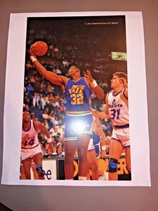 Karl Malone - 8x5 Foto - nicht handsigniert - leere Rückseite - Bild 1 von 1