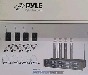 PYLE premier 8 channel 8ch Acting Lavalier interview Headset Microphone Receiver - Picture 1 of 1