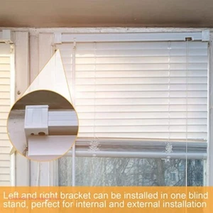 6pcs Blind Brackets Curtain Mounting Bracket Venetian Blind Bracket for Headrail - Picture 1 of 7