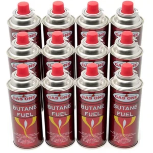 GASONE Butane Fuel Canister Cartridge with Safety Release Device 8 oz. 12-Pack - Picture 1 of 12