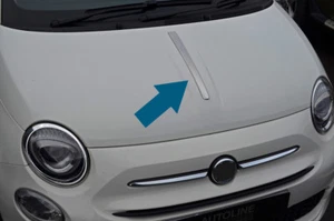 Chrom Motorhaube Accent Zierleiste Passend Für Fiat 500 (2007 - Picture 1 of 4