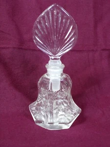L.W. Rice Clear Perfume Bottle Vintage 5.5" tall - Bild 1 von 5