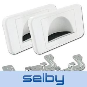 Bullnose Wall Plates Reverse x2 Cable Management Bull Nose Wallplates White - Picture 1 of 5