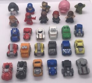 Squinkies Lot of 28. 18 Hot Wheels & 10 Others. All With Bubbles.