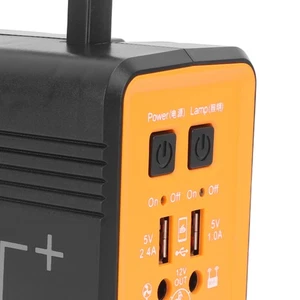 12V Power Station Camping Solar Generator With Solar Panel For Outdoor Stall - Bild 1 von 12