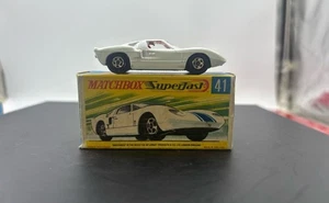 Vintage Matchbox Superfast No. 41 Ford GTtoy car new with box - Picture 1 of 10