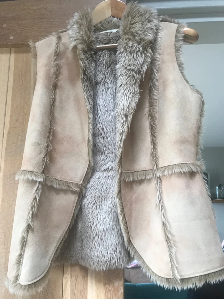 Faux Fur Gillet Marks Spencer used excellent condition UK size 12  - Image 1 of 1
