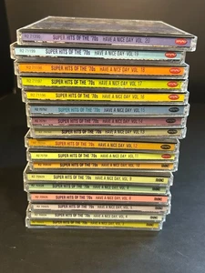 Super Hits of the 70's 17 CD Lot Rare Rhino Records Combine Ship - Bild 1 von 5