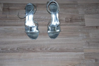 chaussures sandales escarpin femme elite taille 39 argent - Photo 1/4