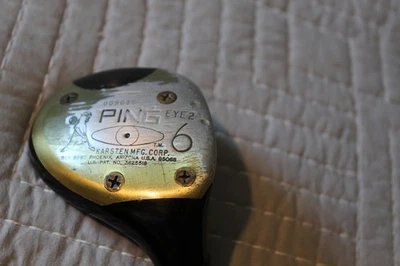 ***** PING EYE 2 -# 6 WOOD-MENS-R/H-STIFF STEEL SHAFT-41 1/2 INCHES ***** - Image 1 of 4