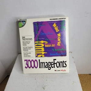 3000 font immagine per font True Type Windows e Macintosh di Compu Works 1995 NOS - Foto 1 di 5