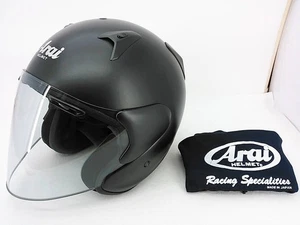 Arai SZ-G Jet Helmet Flat Black L:59-60cm From Japan - Picture 1 of 11