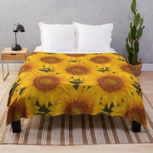 Sunflower Throw Blanket - Picture 1 of 11