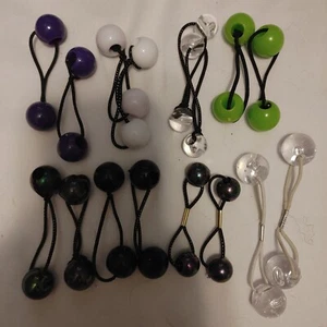 Vintage Ball Knocker Pony Tail Holders Hair Accessories Lot Of 13 Smaller Size - Picture 1 of 9