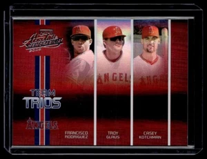 2005 Playoff Absolute Team Trios Spectrum Francisco Rodriguez /Troy Glaus - Picture 1 of 2