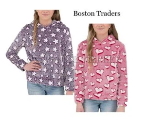 NEW! GIRL'S YOUTH BOSTON TRADERS PULLOVER FLEECE HOODIE! SO SOFT! VARIETY SZ/CLR - Picture 1 of 2