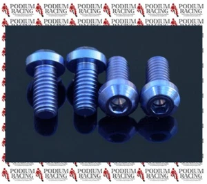 DUCATI BLUE TITANIUM REAR BRAKE DISC BOLTS 748 916 996 S & R MODELS - Picture 1 of 1