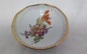 royal porzellan bavaria kpm hand painted gold,purple,pink roses candy bowl - Picture 1 of 4