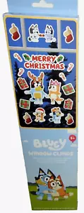 BLUEY Christmas Peel & Stick Window Clings - Picture 1 of 2