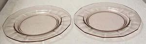 Two (2) Vintage Fostoria Fairfax Orchid (Purple) 8-3/4" Luncheon Plates - Picture 1 of 4
