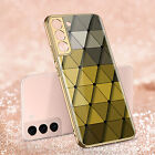 For Samsung S22/S22 Plus/S22 Ultra Glass Phone Case Shockproof Protective Cover