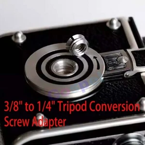 3/8"  1/4" Tripod Conversion Screw Adapter For Rolleiflex Rolleicord TLR Camera - Picture 1 of 9