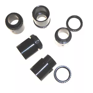 5 x 20mm Black PVC Male Threaded Conduit Adaptors - Picture 1 of 4