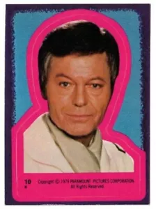 Star Trek The Motion Picture 1979 Topps: Sticker #10 Dr. Bones McCoy NM v3 - Picture 1 of 1