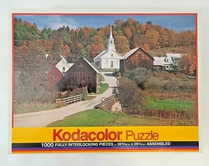 Vintage RoseArt Waits River Vermont 1000-teiliges Puzzle 18 x 26 USA versiegelt - Bild 1 von 3