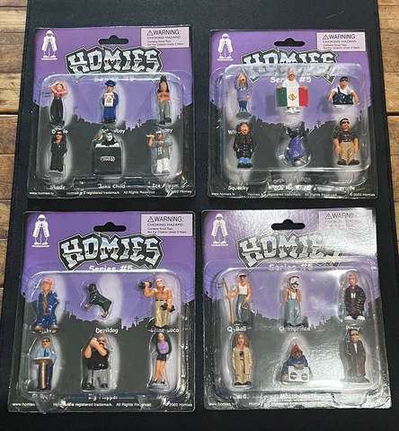 2002 Homies Series 5 On Card Display Set 24 Figures Diorama 1:32 Very Rare 🔥 Cover