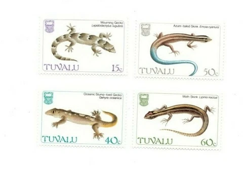 FULL SHEETS Tuvalu 1986 SC 384-7 - Geckos - 4 Sheets of 40 - MNH Cover