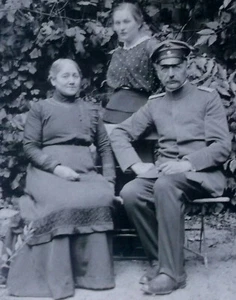 WK1 1916: Soldat in Uniform 1. Weltkrieg mit Familie Deutschland Armee 1. WK - Bild 1 von 3