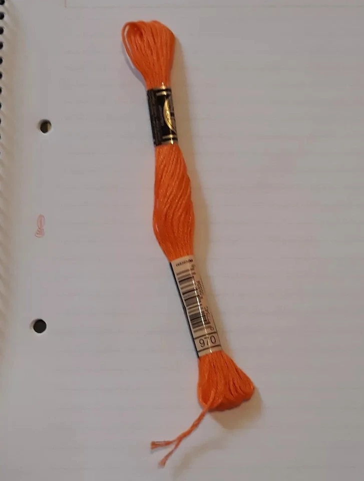 DMC 970 sunshine orange stranded floss embroidery thread brand new  - Image 1 of 1