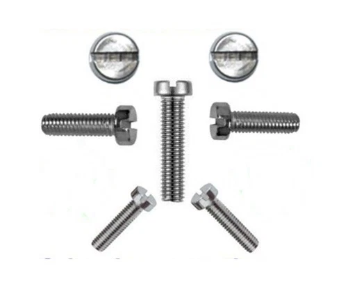 Zylinderschrauben mit Schlitz DIN 84 Edelstahl V2A   M1,6 M2 M2,5 M3 M4 M5 M6  - Bild 1 von 1