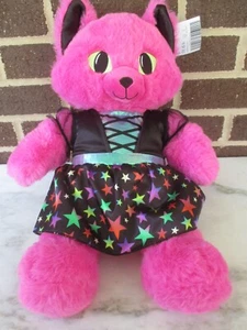 Vestido de bruja de Halloween Build a Bear rosa brillante gato 17" 2024 etiquetas nuevas - Imagen 1 de 7