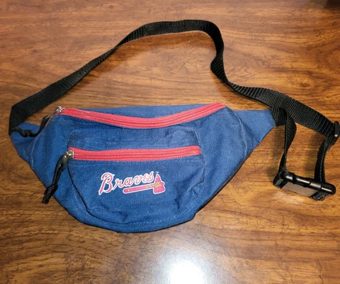 Vintage Atlanta Braves Fanny Pack Retro Y2K Proworks Blue Red Cover