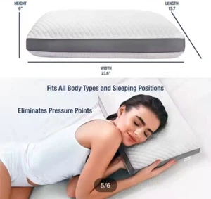 LUXURY MEMORY FOAM AIR FLOW PILLOW ORTHOPAEDIC POSTURE MOULDS TO HEAD NECK SPINE - Picture 1 of 1