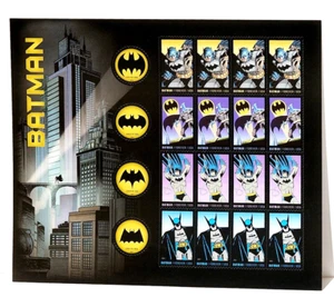 Batman unused Sheet of Forever Stamps Sheet of 20 - Picture 1 of 1