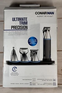 Conair - ConairMan Ultimate Trim Precision All-in-One Metal Groomer - Silver - - Picture 1 of 13